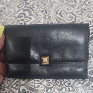 Fendi Black Leather Wallet Used In Amazing Condition